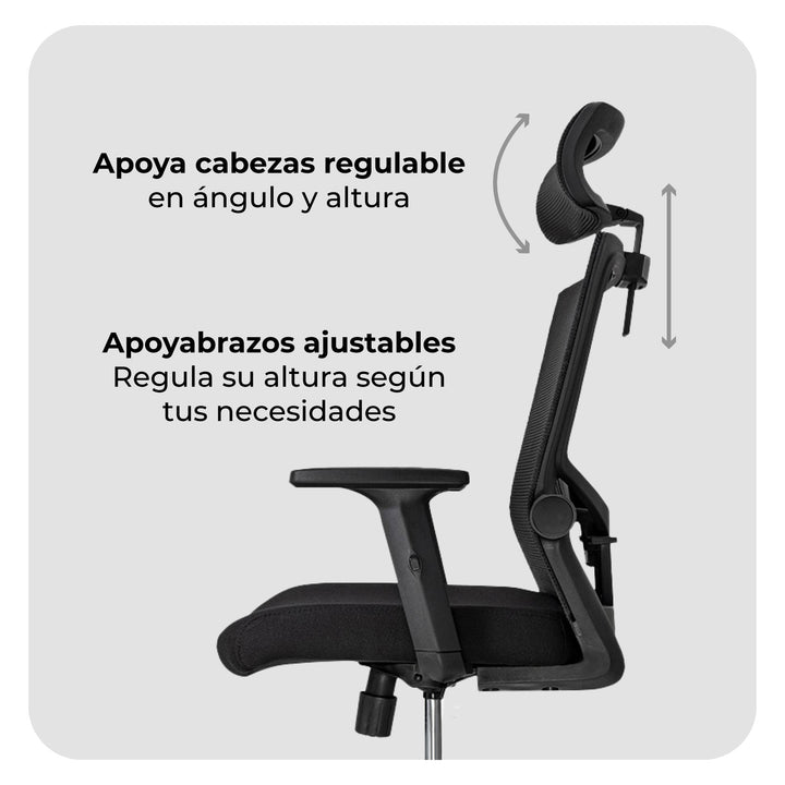 Silla de Oficina Presidente Delphi 1 Premium