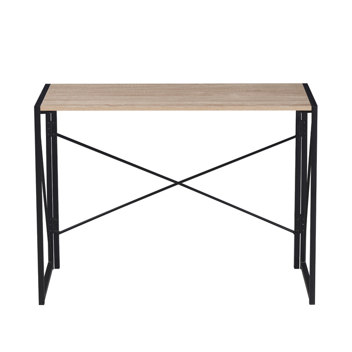 Escritorio Plegable con Base Metálica Negra