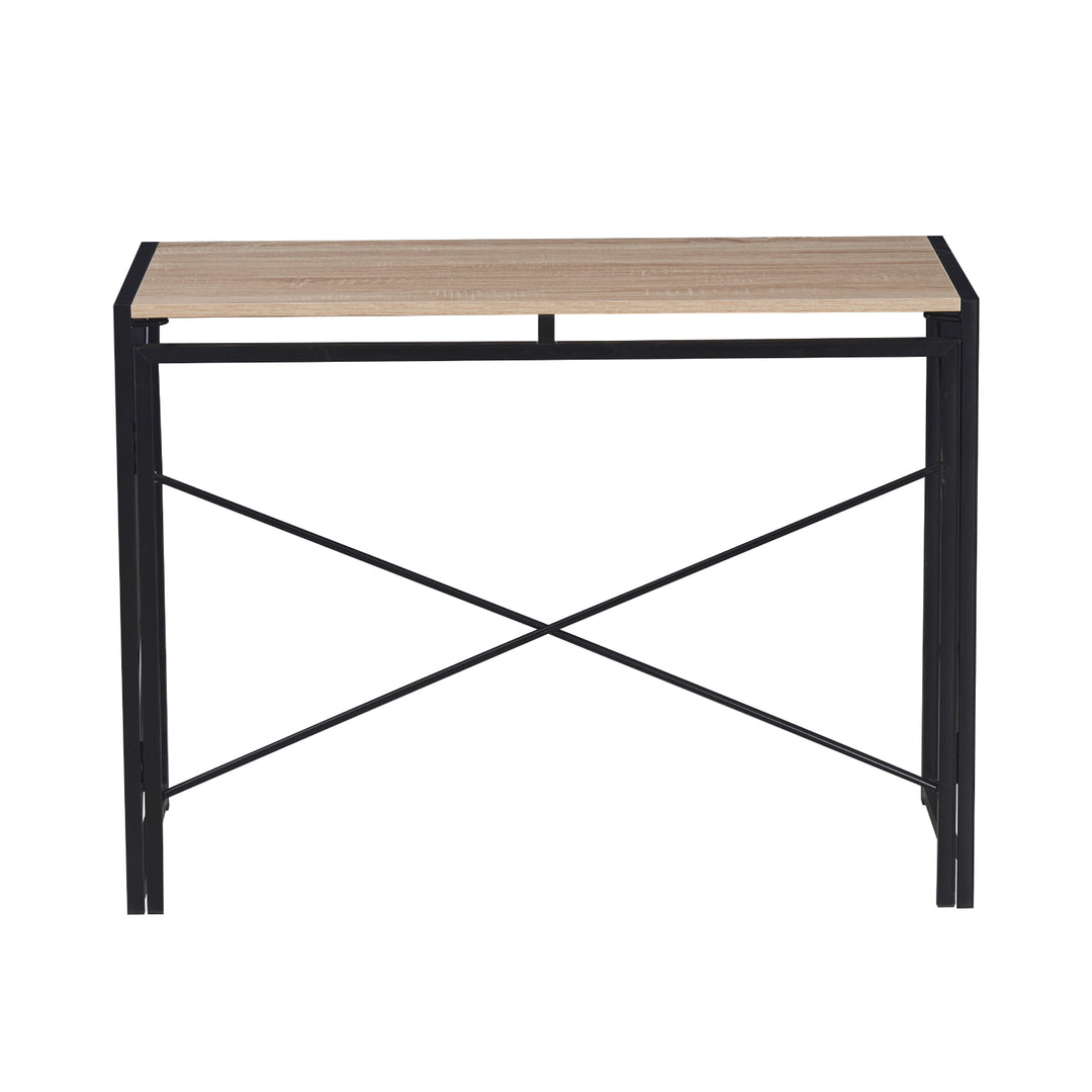 Escritorio Plegable con Base Metálica Negra