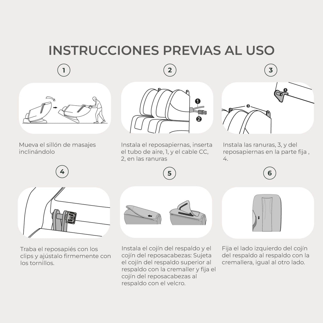 Sillón Masajeador Eléctrico R-3000 Reclinable