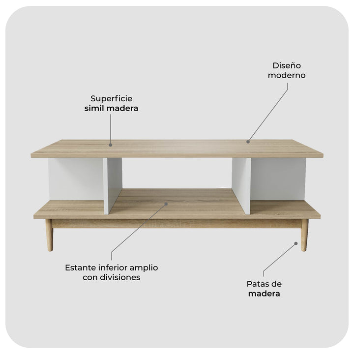 Mesa de Centro Bari Nórdica