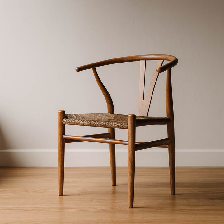 Set 2 Sillas de Comedor Makati Estilo Wishbone
