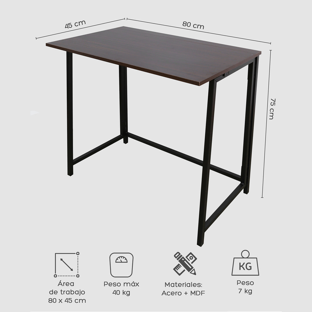 Escritorio Plegable Wengué Café