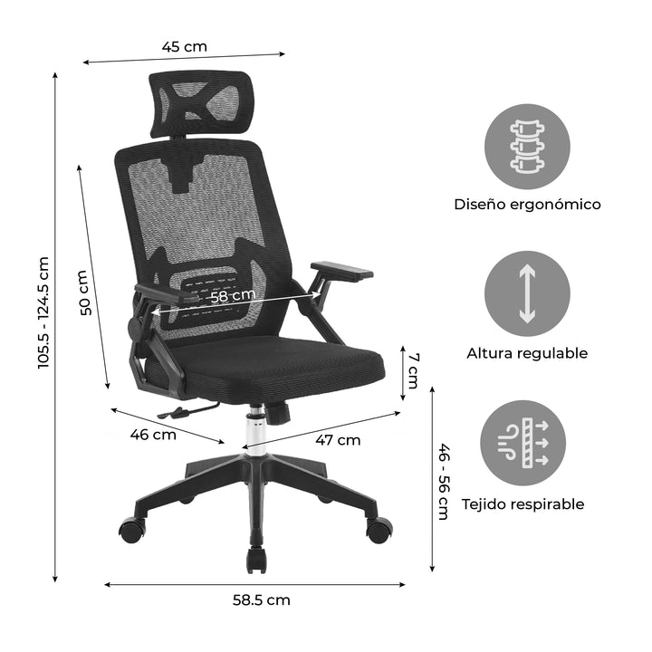 Silla de Oficina Presidente Doha Basculante